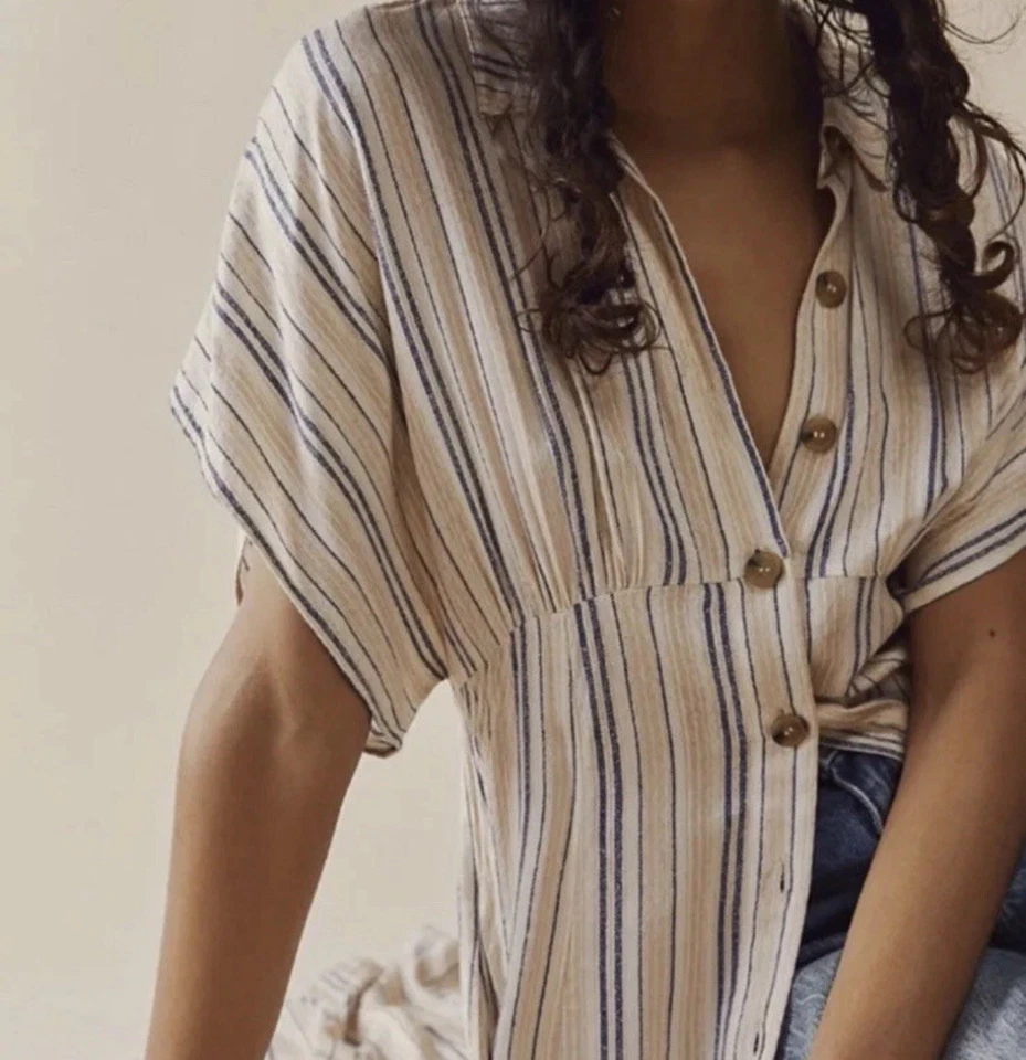 Free People Rowan Maxi Dress Size M MISSING TIE BELT - Image 3 of 4