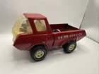 Vintage 8.5” Tonka 24 Hr Service Interstate Safety Patrol PRESSED STEEL Truck