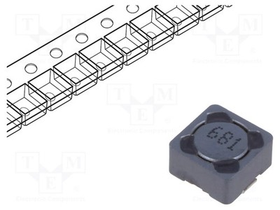 7,3x7,3x4,5mm ±20% SMD 220mA 4,63Ω Drossel: Draht 680uH