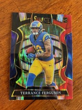 2025 Panini Select Concourse Terrance Ferguson #20 Black & Red Shock Prizm (RC)