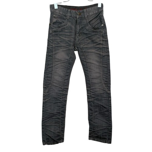 Source Unknown Gray Straight Leg Jeans with Textured Finish Size 29