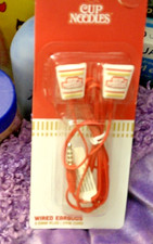 Cup Noodles Nissin Novelty Wired Earbuds Headphones  3.5mm 39 INCH CORD