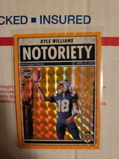 2025  Mosaic - Notoriety Kyle Williams #23 Orange Fluorescent Mosaic Prizm (RC)
