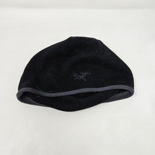 Vintage Rare Arc'teryx Polartec Black Beanie Fleece Hat Outdoor Ultralight OSFA