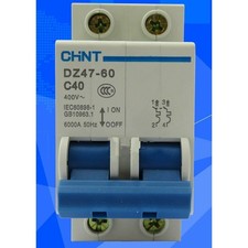 ONE new CHNT DZ47-60 2P C40 40A transparent circuit breaker Free shipping YP1