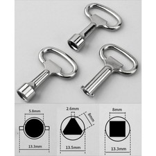 8mm Triangle Square Vent Wrench Valve Key Radiator Tap Tool Set UK