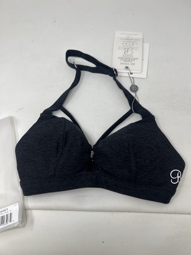 Bombshell Sportswear Onyx Iron Edge Bra NWT sz M