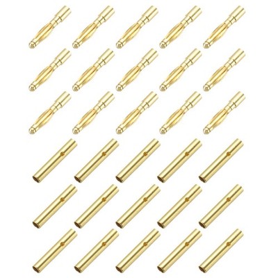 Bananenstecker 15 Paar 2mm M/W für Lautsprecherkabel RC Akku ESC Motor