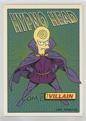 1994 SkyBox Bongo Comics Simpsons Series 2 Radioactive Man Hypno Head #R7 14tz