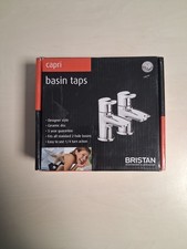 Bristan Capri Basin Pillar Taps Chrome PAIR