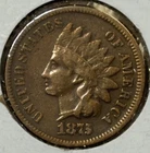 1875 1c Indian Head Cent Penny ** BA3191