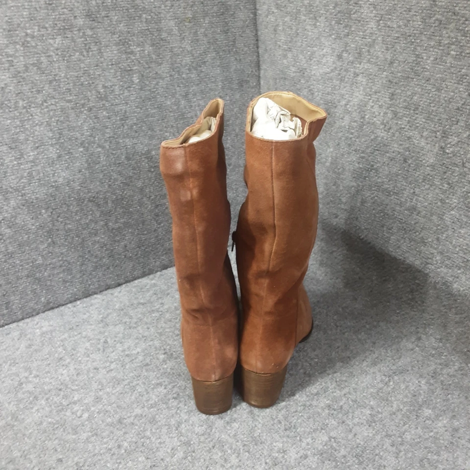 Botas de gamuza para mujer INTENCIONALMENTE EN BLANCO Carlos 8M caoba Foto 3 de 4
