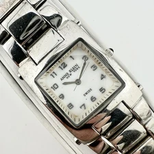 Anne Klein New York Womens Watch Silver Tone Bracelet Rectangular Swiss 12/1503