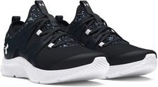 Under Armour GGS Infinity 3.0 Sneakers - Girls 12K- Black White Glitter - NIB