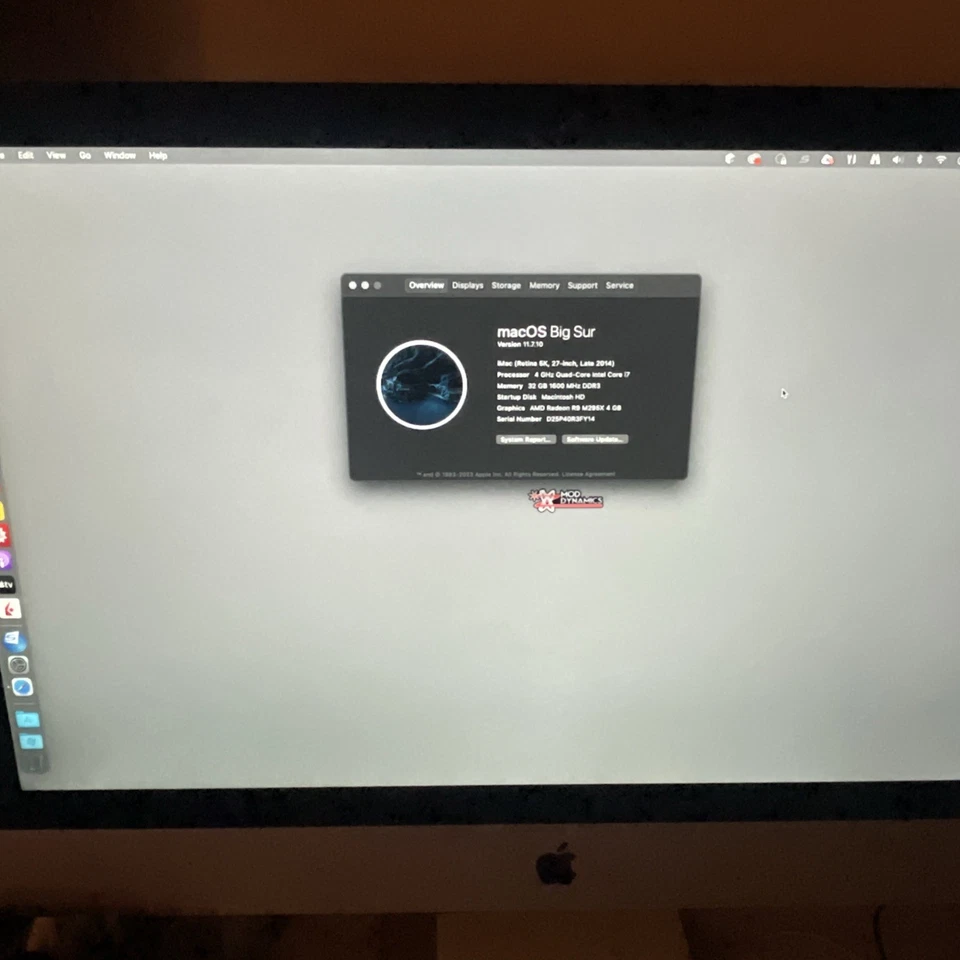 Apple iMac Retina 5K 27" Late 2014, 4.0 GHz boost 4.4Ghz, 32GB RAM, 1 TB Flash - Image 2 of 4