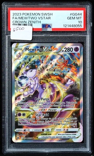 Mewtwo VSTAR #GG44/GG70 Crown Zenith PSA 10 Pokemon Card