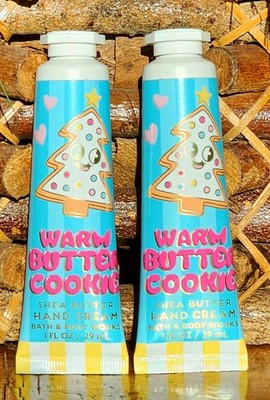 2PC NEW~   WARM BUTTER COOKIE~Bath Body Works Hand Cream~Travel Sz~SHIP FREE