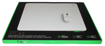 Razer Atlas Tempered Glass Gaming Mouse Mat 450 X 400mm (17.72