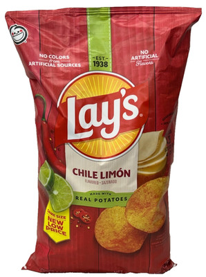 Lay's Chile Limon Flavored Potato Chips 7.75 oz Lays