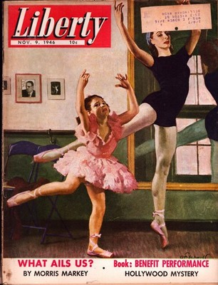 Liberty Weekly Magazine November 9th 1946 O.F. Schmidt Cover Ballet Girls