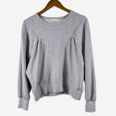 Allison Joy Evereve Sweatshirt Womens Size Medium Heathered Grey Lavender Soft