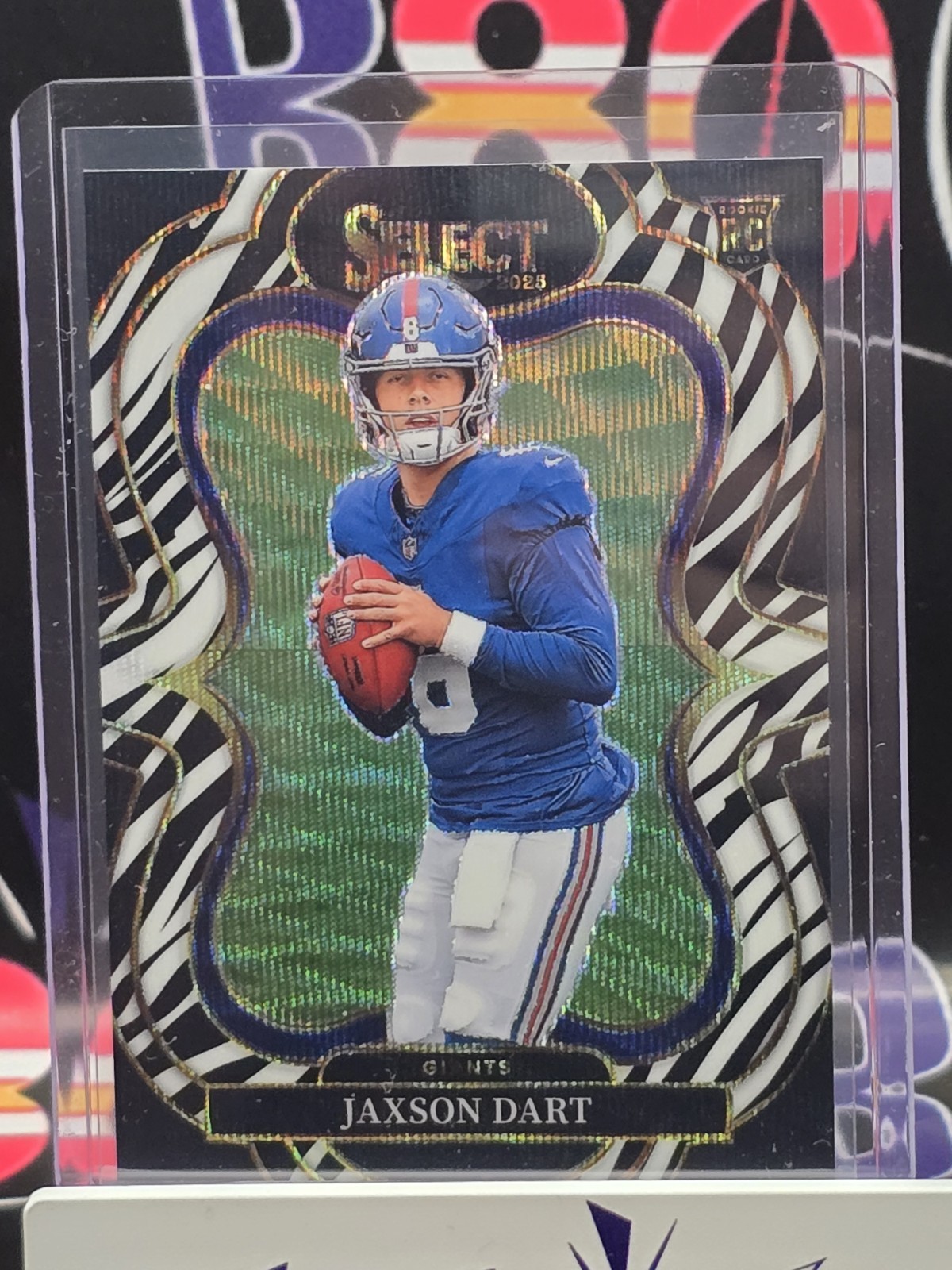 Jaxson Dart ZEBRA RC Suite Level Rookie 2025 SELECT Football SSP NY Giants 🔥🔥