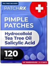 PatchRx Salicylic Pimple Patches 120 Pack , Salicylic Acid Acne Patches with Te