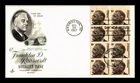 Dr Jim Stamps 6c Franklin D. Roosevelt Booklet Pane First Day Cover ArtCraft