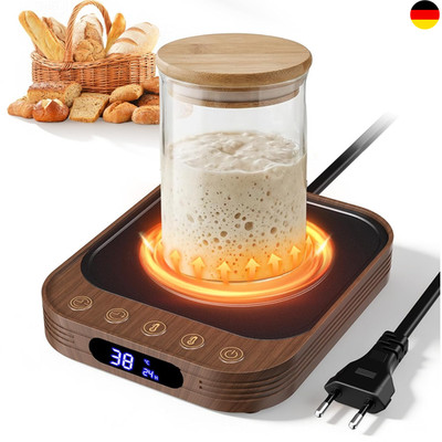 Sauerteig Starter Wärmer 21-38°C Präzise 1°C Thermostat Sauerteigwärmer m. Timer