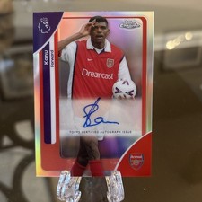 Topps Chrome Premier League 2026 Kanu Auto Silver Refractor Arsenal FC Legend 