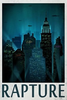 Rapture Retro Reise Wandbild Kunstdruck A3 Wandbehang Wanddeko RRTW221