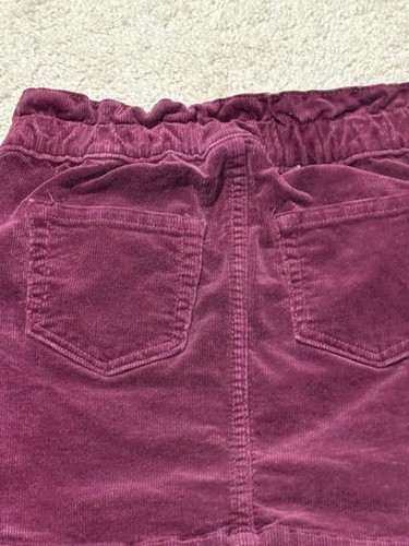Cat & Jack Girls Skirt Size Medium Red Corduroy Stretch Pockets Classic - Picture 7 of 7