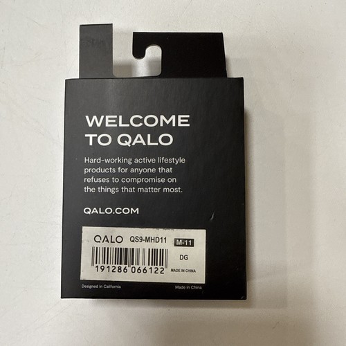 QALO Uomo Crosshatch Silicone Taglia 11-Grigio Scuro-Nuovo - Foto 6 di 7