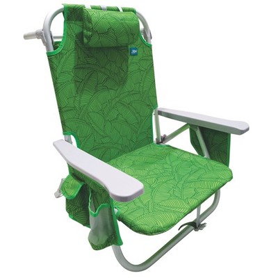Bliss Hammocks Folding Beach Chair Recliner w/ Detachable Cooler (Open Box)