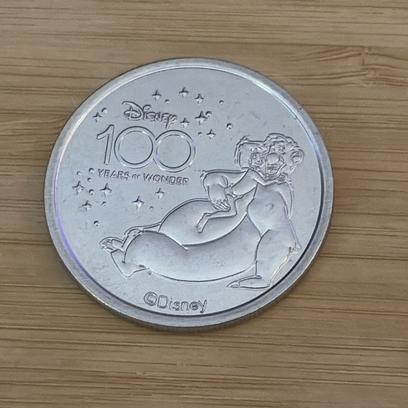 Disney World Pocket Medallion Coin - Disney 100 Years Of Wonder-The Jungle Book 
