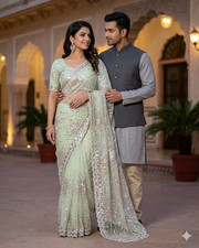 Beautiful Wedding Sari Indian Bollywood Bridal Pakistani Latest Saree Blouse