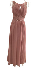 Ladies Prom Evening dress UK Size 8 Quiz Pink Long Sparkles