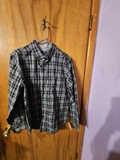 GEORGE Men's Plaid Button Down Long Sleeve Classic Fit Shirt. Size L. NWT