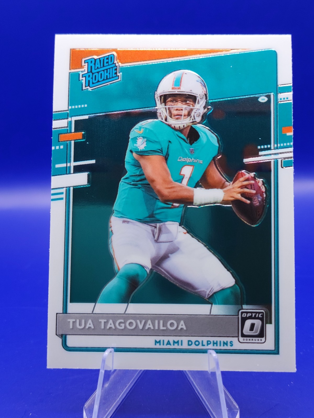 2020 Panini Donruss Optic Rated Rookie Tua Tagovailoa #152 (RC) Dolphins Alabama