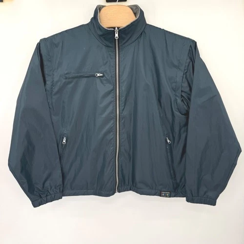 Colours Alexander Julian Jacket Mens M Teal Windbreaker Fleece Lined Zip 5971 - product listing photo