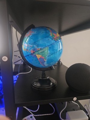 6 Inch Desktop World Globe Rotating Earth Map Geography Ocean Learning Tool Desk
