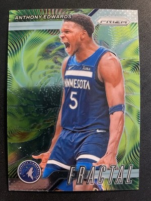 2024-25 Panini Prizm - Fractal #5 - Anthony Edwards