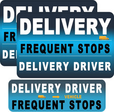 3 Pack Delivery Driver Magnet for Car, Reflective Heavy Duty Delivery Car Mag...