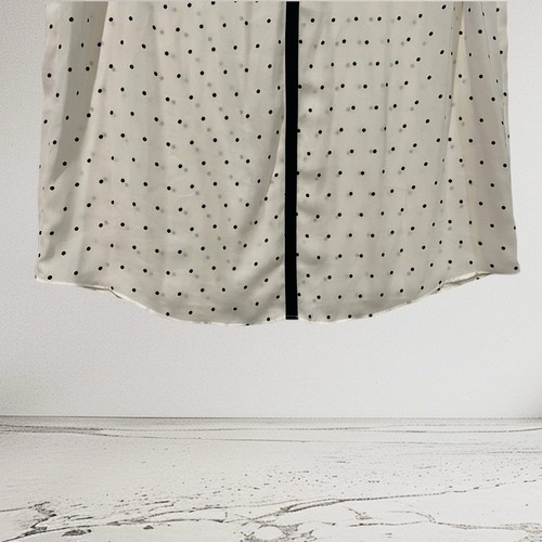 INC International Concepts Sleeveless Top Women’s 14 White Polka Dot Summer $69 - Picture 6 of 13