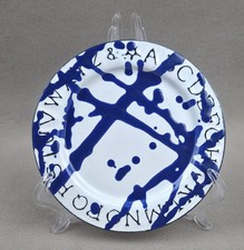 VTG Enamelware White Blue Splatter 1991 Nat. ...
