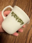VINTAGE PYREX CORNING SPRING BLOSSOM GREEN TALL CREAMER