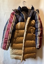 GUCCI GG JACQUARD NYLON PUFFER JACKET GG MONOGRAM PATTERN AUTHENTIC SIZE 46
