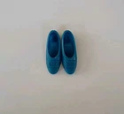 Vintage Barbie: Francie Royal Blue Squishy Buckle Flats / Shoes Japan - EXC