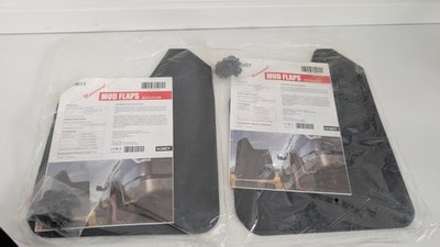 4xSchmutzfänger Spritzlappen Vorne+Hinten Schwarz Mud Flaps Universal
