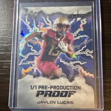 Leaf Flash Pre-Production Proof 1/1 Jaylin Lucas Football Trading Card